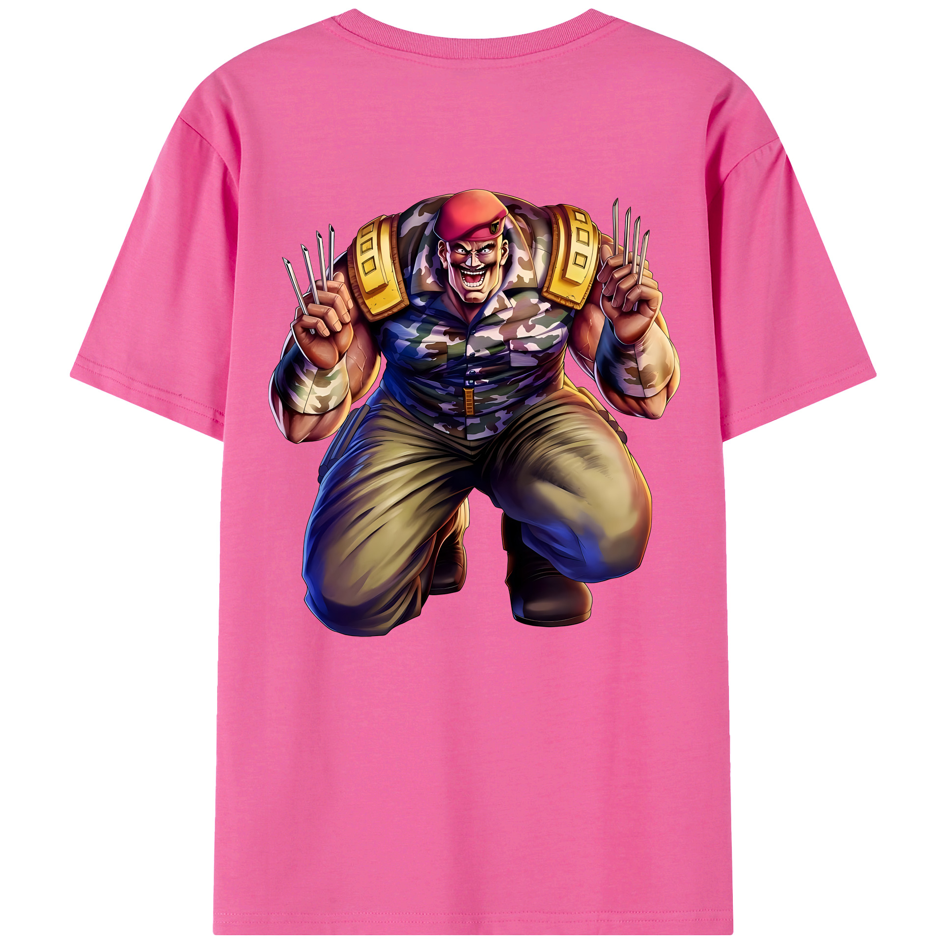 （画像用） 北斗の拳 Fist of the North Star レディース半袖Tシャツ(バックプリント)